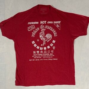 Ripple Junction Red Sriracha Hot Sauce Crew Neck Tee men’s XL